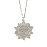 Alex Monroe Silver Bee Leaf Necklace