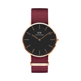 Classic Roselyn 40mm Quartz Rose Gold Plated Fabric Strap Watch