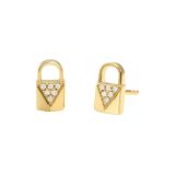Michael Kors Gold Mercer Lock Studs