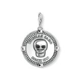 Skull Coin Sterling Silver Charm