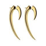 Shaun Leane Gold Hook Earrings Yellow Gold Vermeil