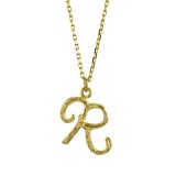 Enchanted Twig Letter R Necklace