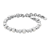 Sasha White Pearl Silver Toned Bracelet