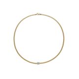 18K Yellow Gold Diamonds Flexi Prima Necklace