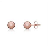 9k Rose Gold 4mm Ball Stud Earrings