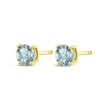 Aquamarine Stud Earrings