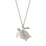 Alex Monroe Sea Turtle Necklace in Silver