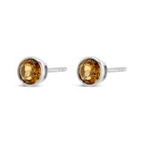 9k White Gold and Citrine Gemstone Earrings