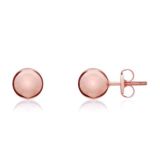 Weir Collection 9k Rose Gold 5mm Ball Stud Earrings
