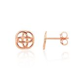 Weir Collection 9k Rose Gold Celtic Style Earrings