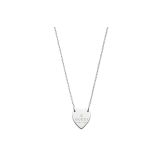 Sterling Silver Trademark Necklace with Heart Pendant