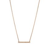 Ice Cube 18k Rose Gold Full-Set Diamond Necklace