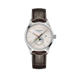 DS-8 Moon Phase 41 mm Quartz Steel Leather Strap Watch