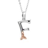 Sterling Silver Celtic Initial F Pendant