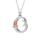 Sterling Silver Celtic Letter O Pendant