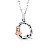 Sterling Silver Celtic Letter Q Initial Pendant