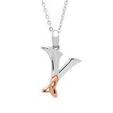 Sterling Silver Celtic Letter Y Initial Pendant