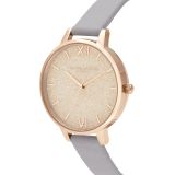 Olivia Burton Rose Gold Glitter Dial Blush and Pale Rose Gold Watch