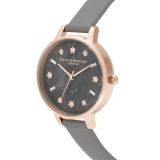 Olivia Burton Celestial Vegan Grey and Rose Gold Watch