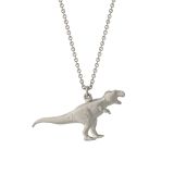 Alex Monroe Tyrannosaurus Rex Sterling Silver Necklace.