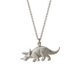 Alex Monroe Triceratops Sterling Silver Necklace.