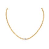 18K Yellow Gold Diamonds Prima Flexi It Necklace