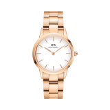Iconic Link 32mm White Dial Rose Gold Plated Watch