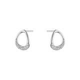 Sterling Silver Diamond Offspring Stud Earrings