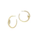 Shaun Leane Hook Hoop Earrings Yellow Gold Vermeil