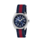 GG2570 41mm, Blue Dial, Quartz Movement, Stainless Steel Case, Blue & Red Nylon Strap Watch