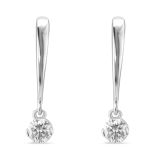 18K White Gold 0.30ct Diamond Drop Earrings