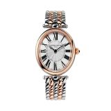 Art Deco, 30mm, Stainless Steel & Rose Tone, Quartz