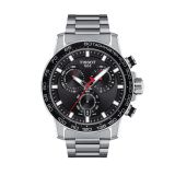 Supersport Chrono 45.5mm Black Dial Quartz Stainless Steel Watch