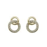 N9NE 9k two tone earrings.