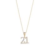 Weir Collection 9k yellow gold pendant.