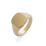 18ct Yellow Gold Plain Signet Ring