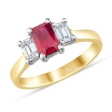 Weir Collection 18k 1.23ct Ruby and Diamond Ring