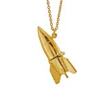 Alex Monroe Gold Plated Rocket Locket