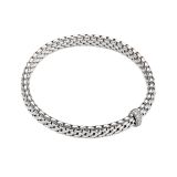 Dia.10 18k White Gold Diamond Mesh Vendome Bracelet