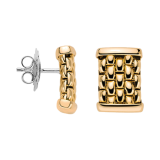18k Gold Mesh Stud Earrings