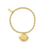 Didi Moon & Star Charm Gold Plated Bracelet
