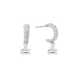 Mini Air Sterling Silver Hoop Earrings