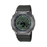 Casio G- SHOCK Octagonal Metal Bezel Green Resin Strap Watch