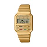 Vintage Retro A100WE Digital Gold Watch
