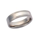 Platinum 950 gents 6mm pattern band
