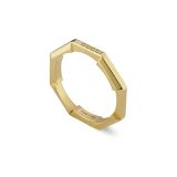 Link to Love 18k Yellow Gold Mirrored Ring Size 16