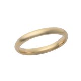 18k Yellow Gold Size K 2.5mm Court Band