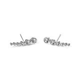 Carrisa Silver Cluster Earrings