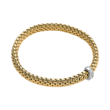 18ct Yellow Gold w/ White Gold Diamond Vendome Bracelet