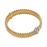18k Yellow and White Gold Flex'It Panorama Bracelet with 0.23ct Diamonds